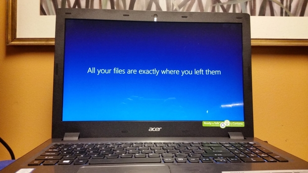 I feel like Windows mistakenly did something horrible to my files and then managed to fix them while in a panic