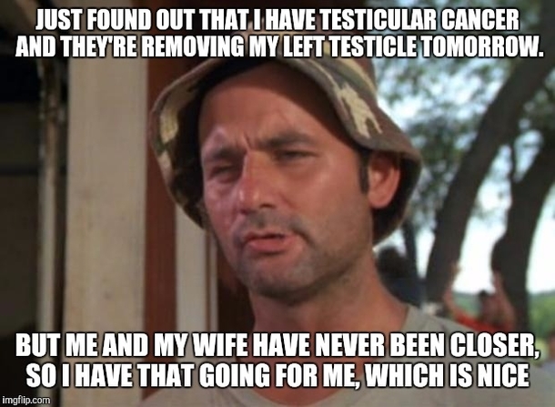 I felt like me and my wife were really starting to grow apart