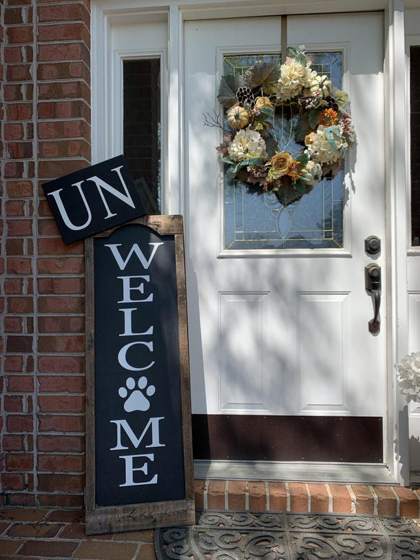 I fixed my Welcome sign