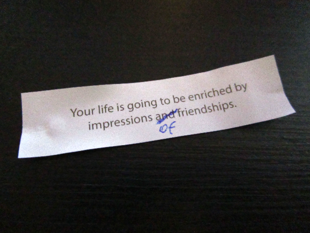 I fixed the fortune cookie