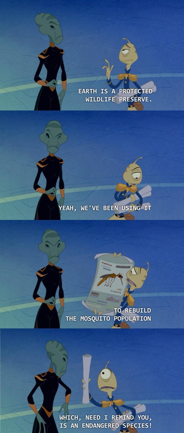 I forgot about this scene in Lilo and Stitch So theyre annoying AND the reason we havent met aliens yet