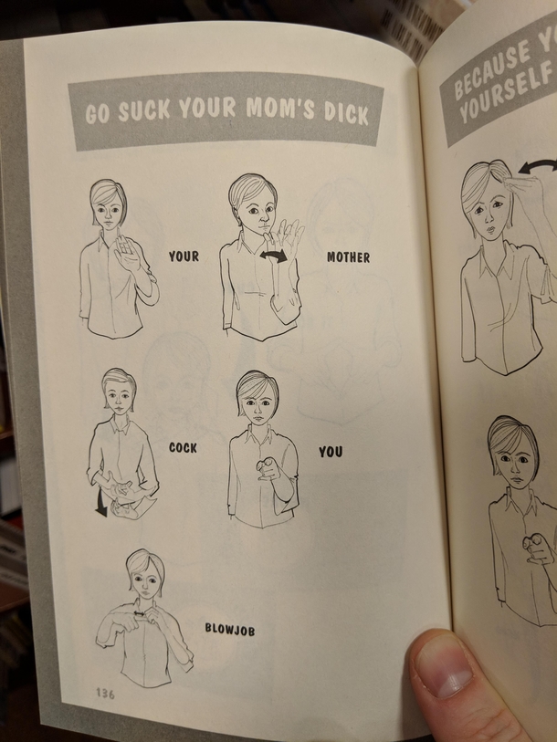 I found a sign language book today