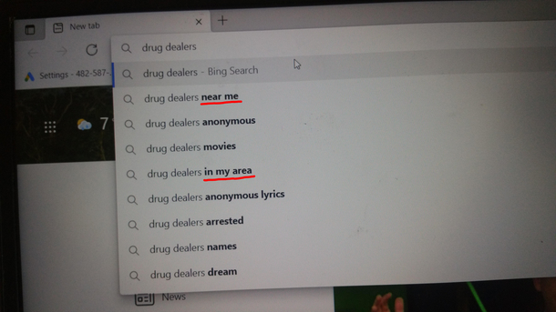 I found Bings suggested searches to be amusing