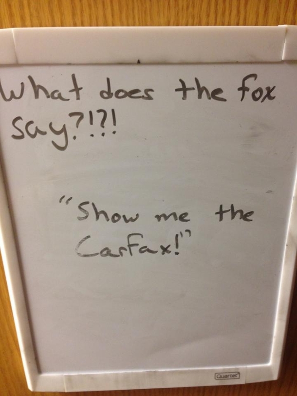 I found the answer in the most unlikely of places the door of a college dorm