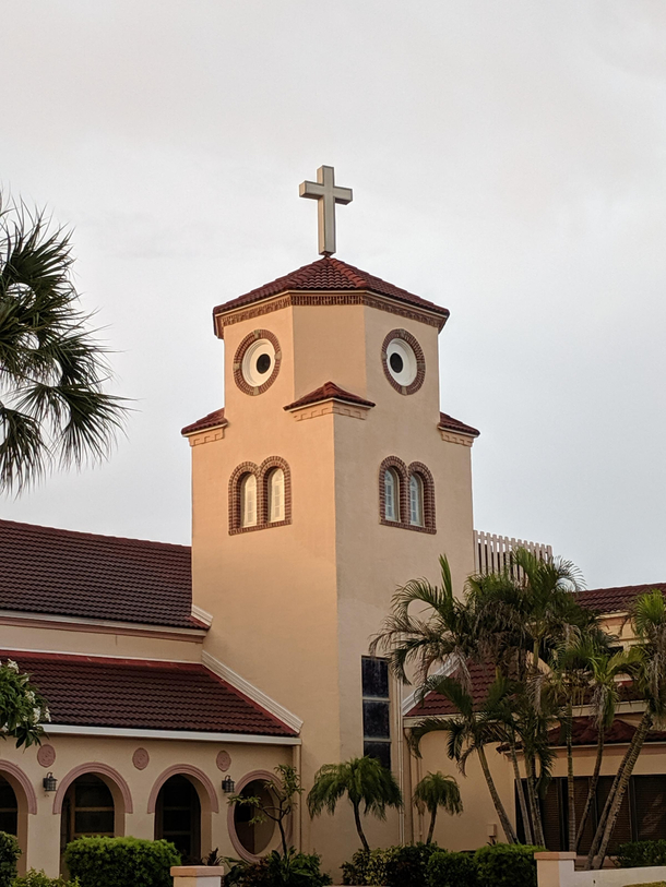 I found the church whose steeple looks like a duck