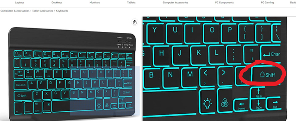I found this keyboard on Amazon but Im not sure what this button does