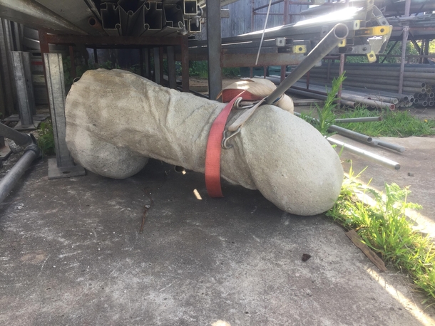 I found this random bit of concrete at work