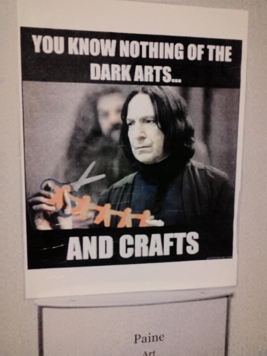 I found this taped beside the art room door where I work and nearly wet myself laughing