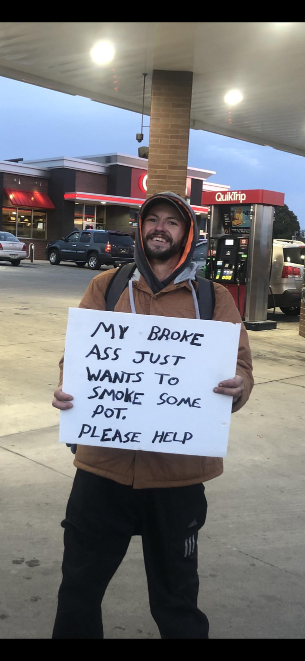 I gave him a  I think it made his night