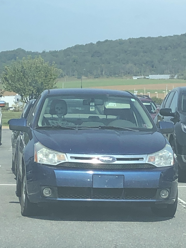 I got in my car and immediately saw this