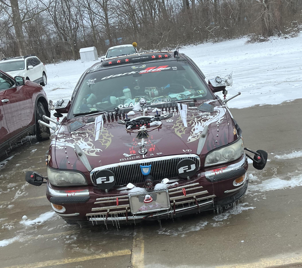 I guess going full Road Warrior is the next logical step after surviving these last couple of years The guy that owns this car is done putting up with the worlds crap