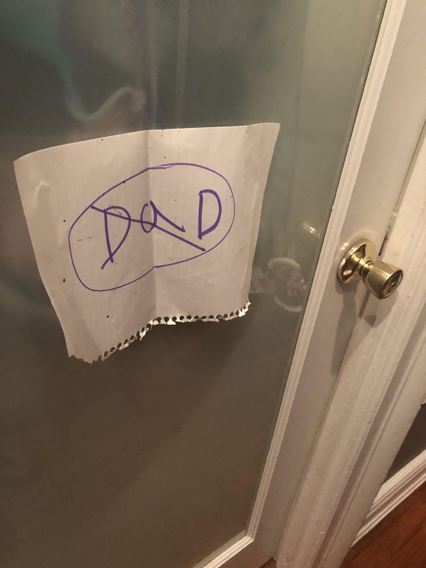 I guess my kid is mad at me