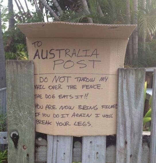 I guess the more direct approach works with mail delivery
