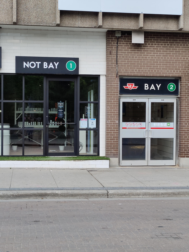 I guess they got too many people mistakenly entered their store for the subway station
