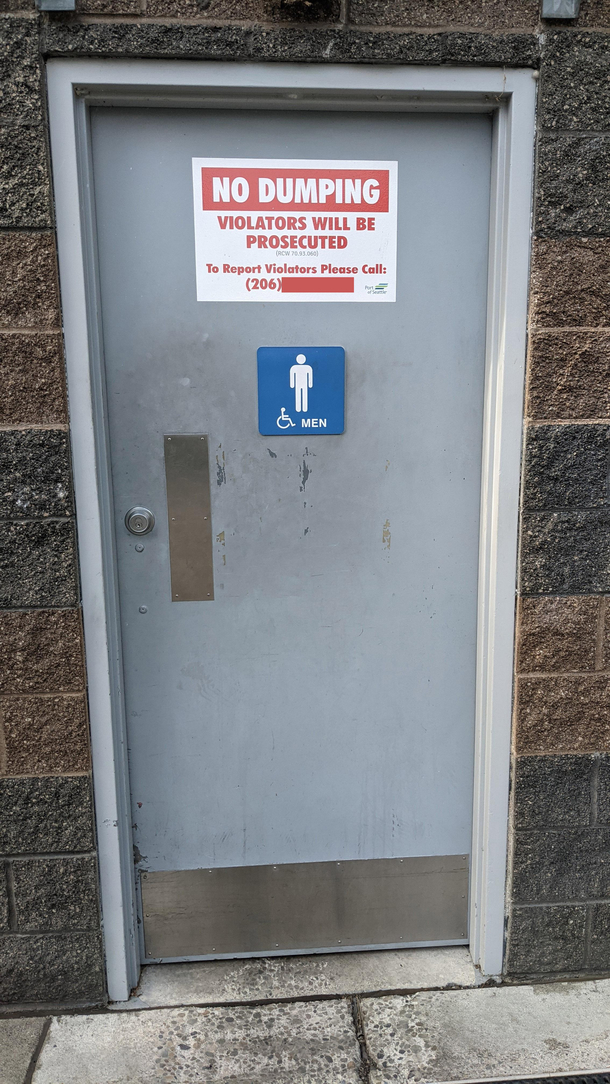 I guess they only have urinals