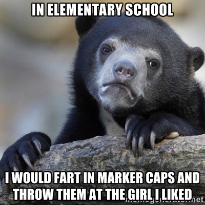 I guess you could say I was awkward during my elementary school years