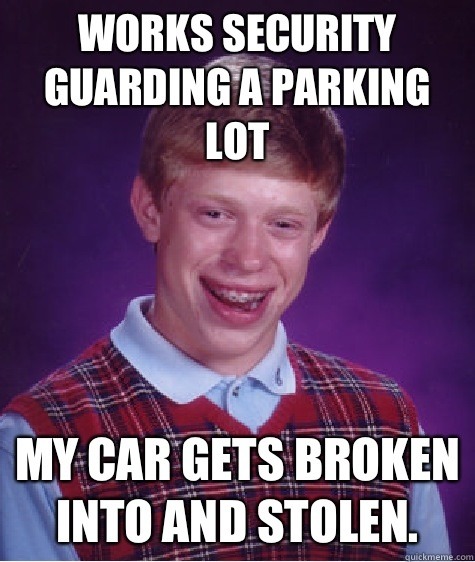 I had one job 