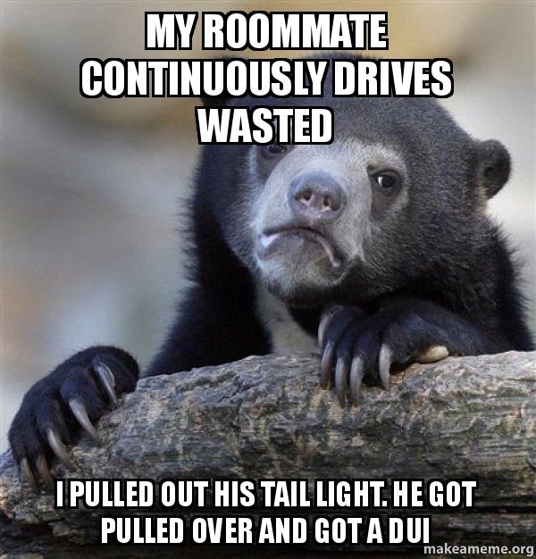 I had to before he hurt himself or someone else