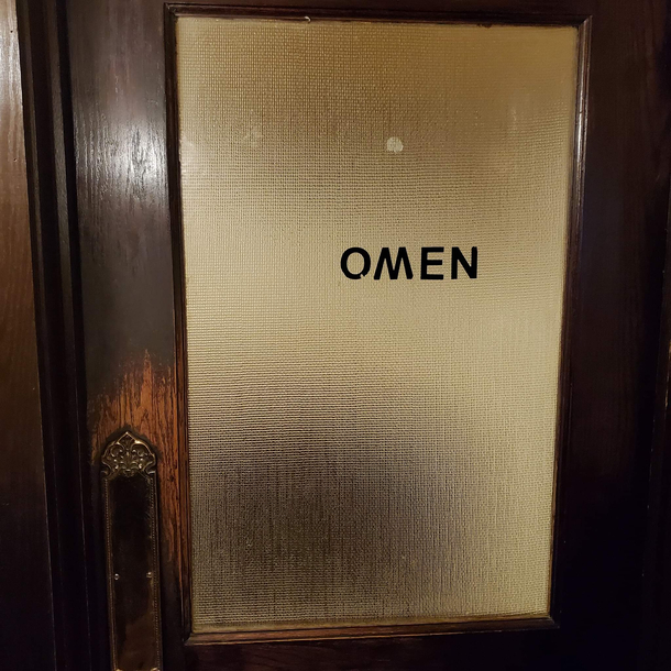 I have a bad vibe about this restroom