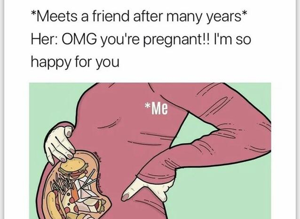 I have a food baby