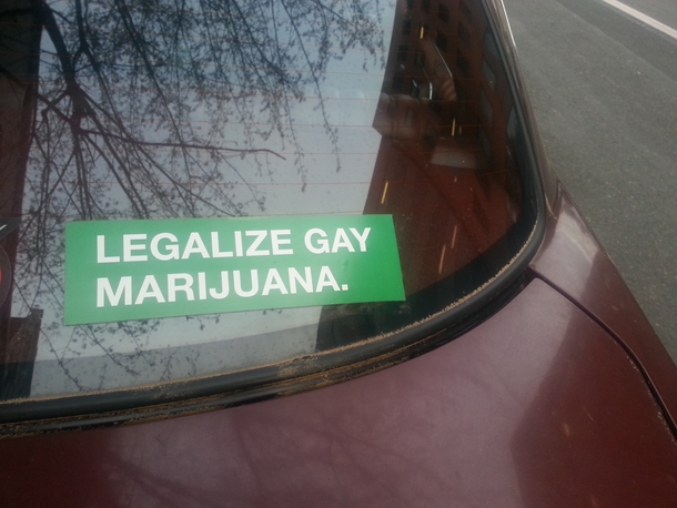 I have a new favorite bumper sticker