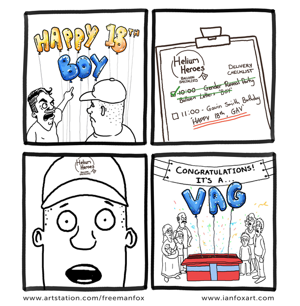 I have done another art Or Gender Reveal Comic part 