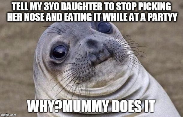 I have never seen the wife go so red so fast