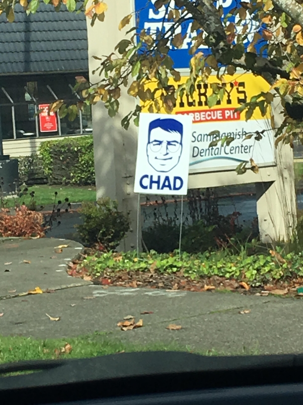 I have no idea what Chad is trying to achieve but I support him 