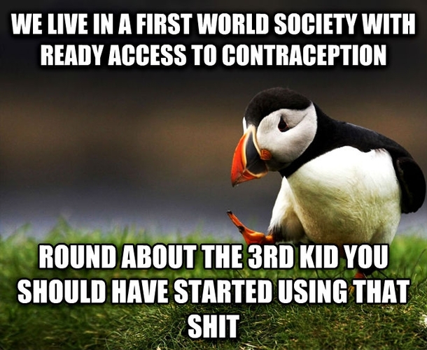 I have no sympathy for people who complain about the number of children they have