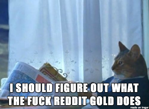 I have one day of reddit gold remaining