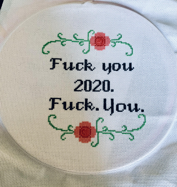 I have taught myself how to cross stitch during the pandemic