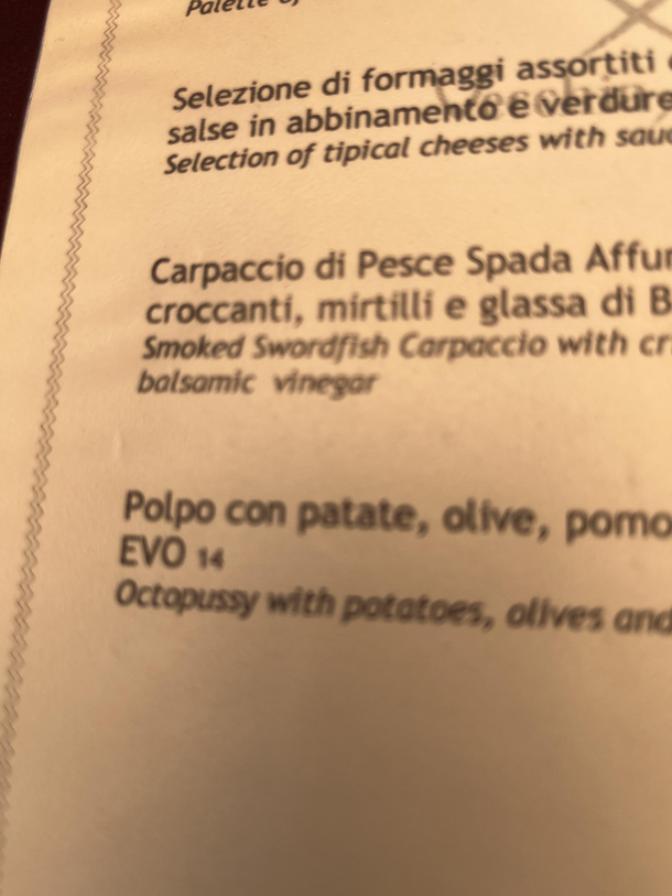 I have to admit it tasted a little fishy