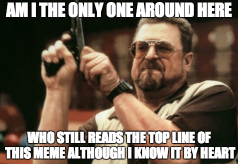 I honestly dont know why I do it