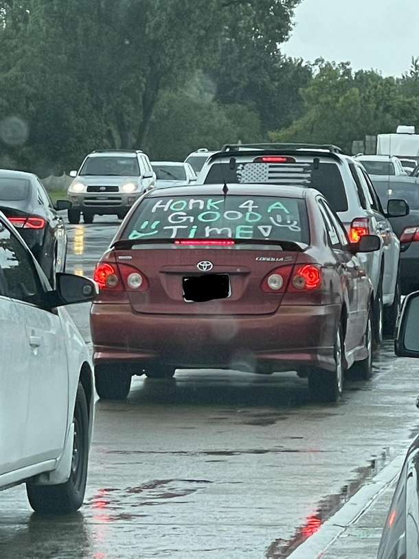 I honked there were no good times to be had