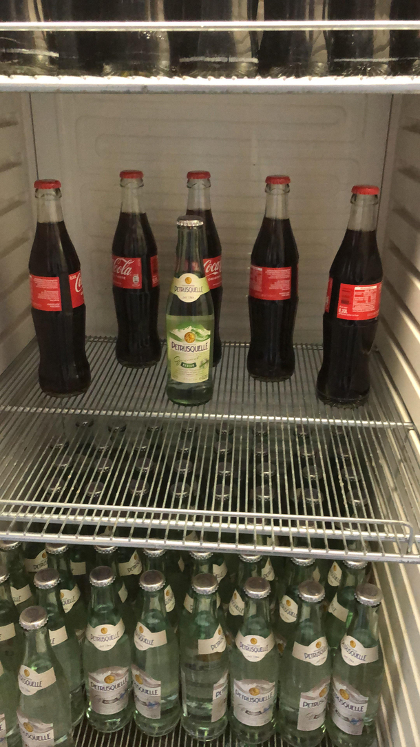 I innocently opened our office fridge