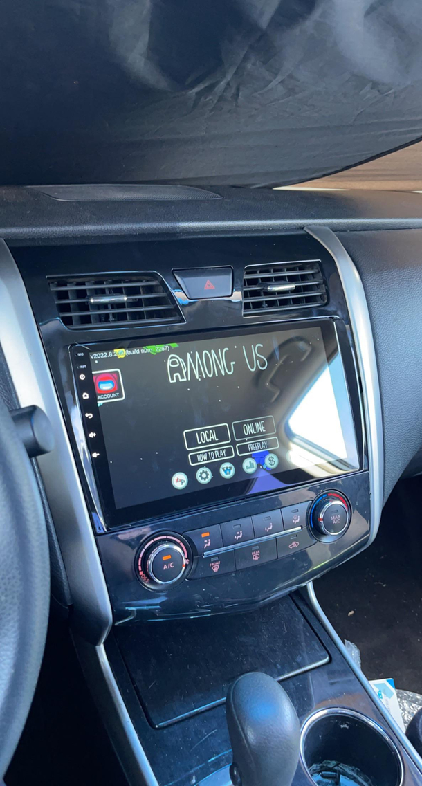 I installed among us in my car