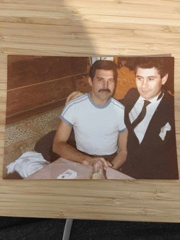 I just discoverd a Photo of my Dad and Freddy Mercury shot  in Munich