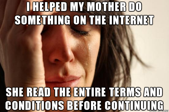 I just faced this First World Problem