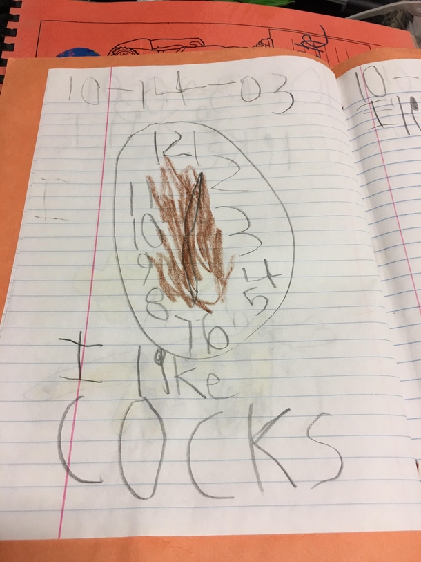 I just found this daily journal of mine from kindergarten