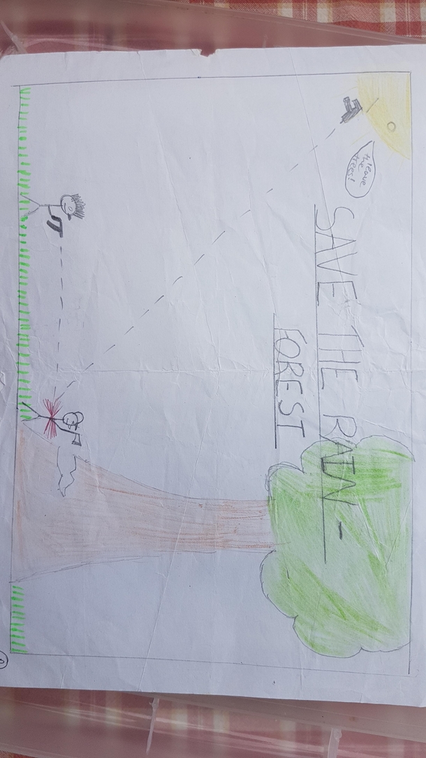I just found this picture I drew as a child