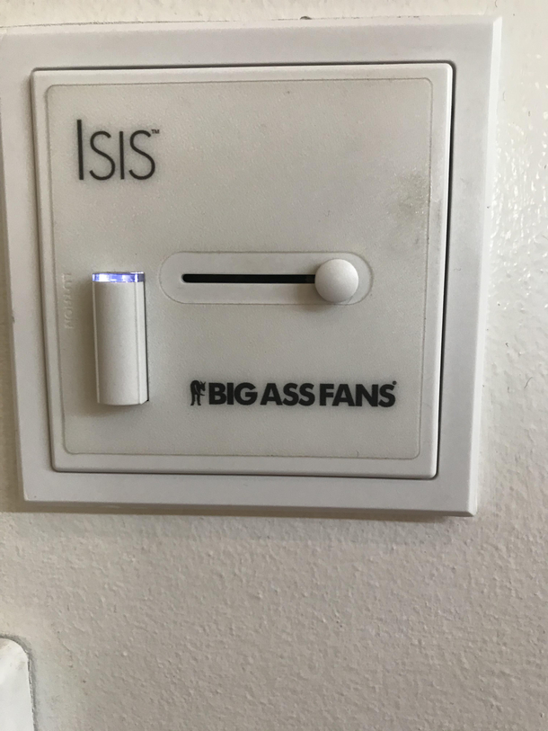 I just found this switch for the fan at our school I really dont know what to say