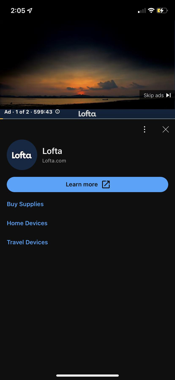 I just got a  min ad on YT