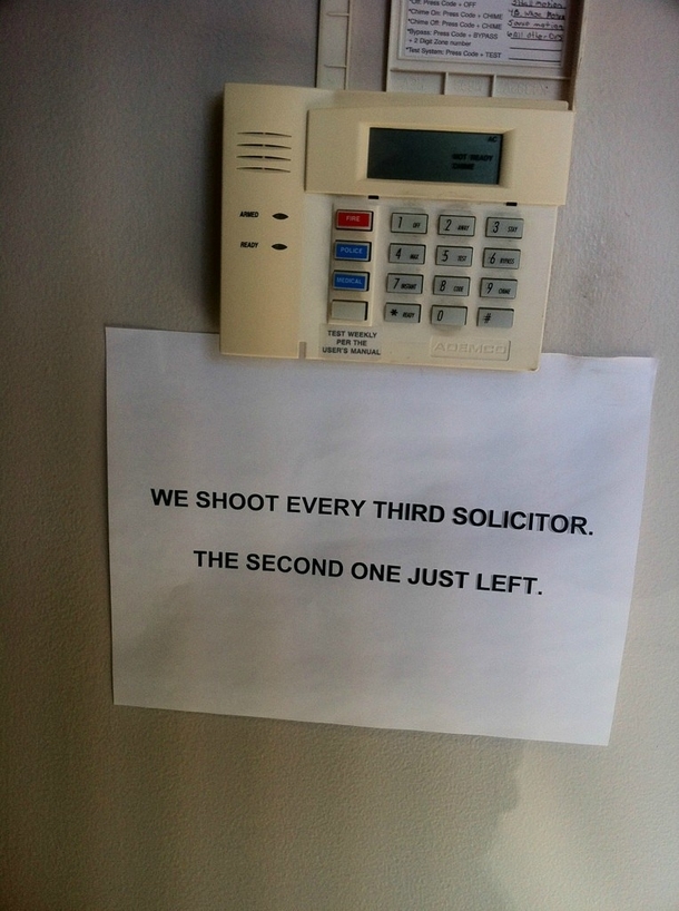 I just had a job interview and this sign was in the lobby I think we have a winner
