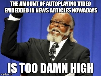 I just want to read your shitty article in peace