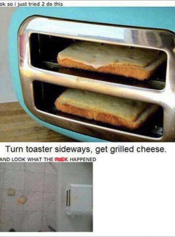 I just wanted grilled cheese 