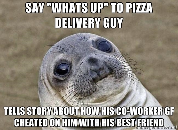 I just wanted my pizza