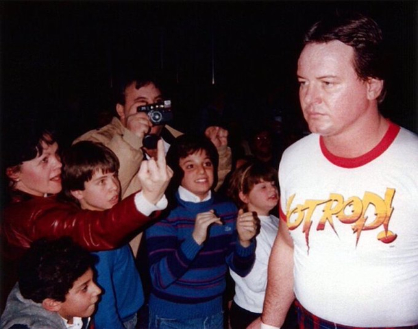 I knew we shouldnt have brought mom to meet Roddy Piper WWF mid s