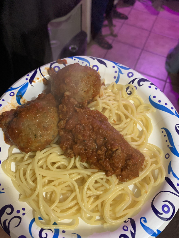 I knew what I had to do as soon as my wife said meatballs for dinner 