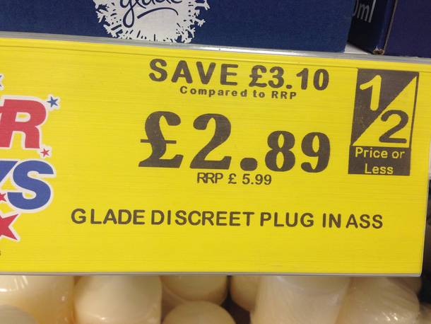 I know Glade gets rid of bad odours but this is too far