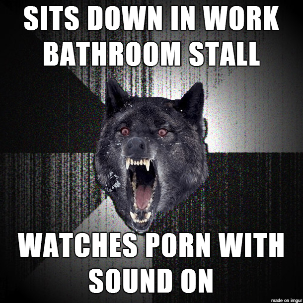 I know he knew someone else was in the bathroom because he tried my stall first